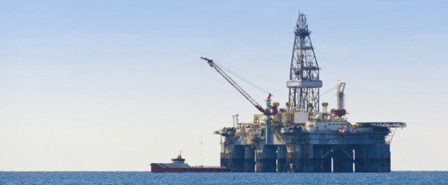 Gulf Of Mexico Oil Rig And Workboat Gulf Of Mexico Oil Rig And Workboat