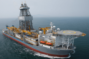 Pacific Drilling's newest drillship, the Pacific Santa Ana, commenced its 5 year contract with a Chevron subsidiary on March 21, 2012, and began operations in the U.S. Gulf of Mexico on May 4, 2012. Photo: Pacific Drilling