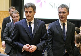 statoil CEO Helge Lund the Norwegian Prime Minister Jens Stoltenberg