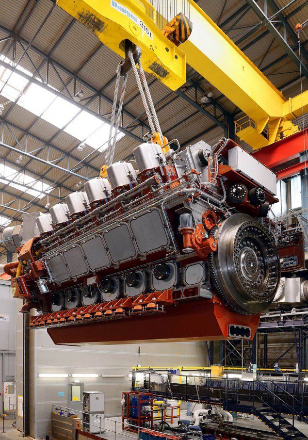 caterpillar delivers first mak m 46 df dual fuel marine engine